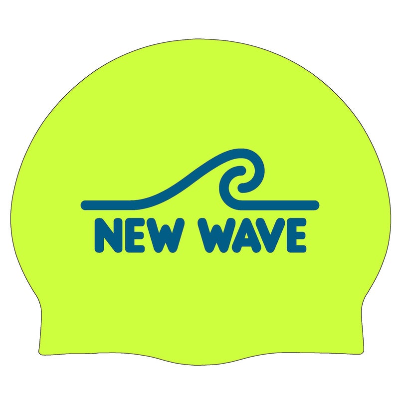 New Wave Swim Cap - Silicone (Fluo Green) - Image 2
